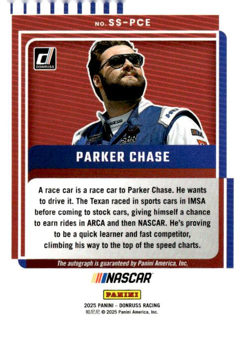 2025 Donruss #SS-PCE Parker Chase Signature Series Gold Fireworks #/10