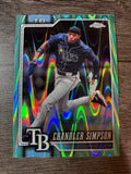 2026 Topps Chrome #152 Chandler Simpson Aqua RayWave /199