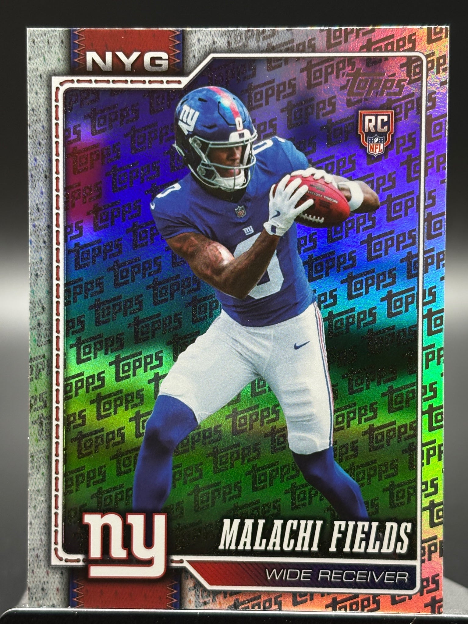 2026 Topps Flagship #330 Malachi Fields Topps Logo Foilboard