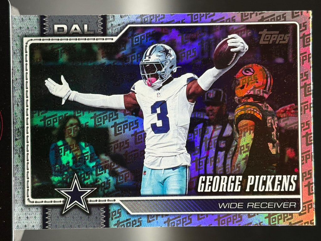 2026 Topps Flagship #57 George Pickens Topps Logo Foilboard