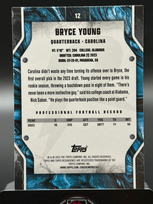 2024 Topps Resurgence #12 Bryce Young White Surge #/125