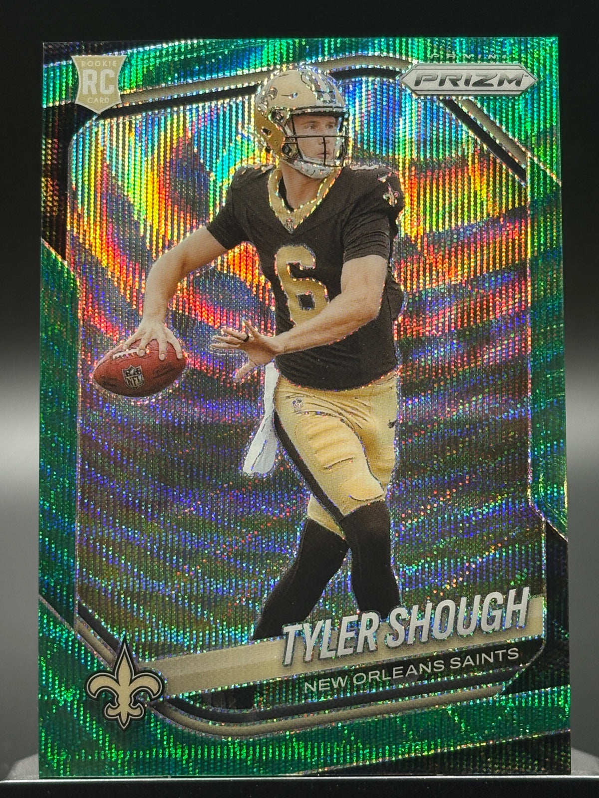 2025 Panini Prizm #327 Tyler Shough Green Wave