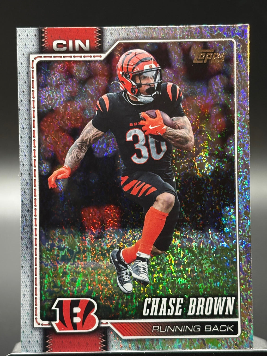 2026 Topps Flagship #42 Chase Brown Holo Foil