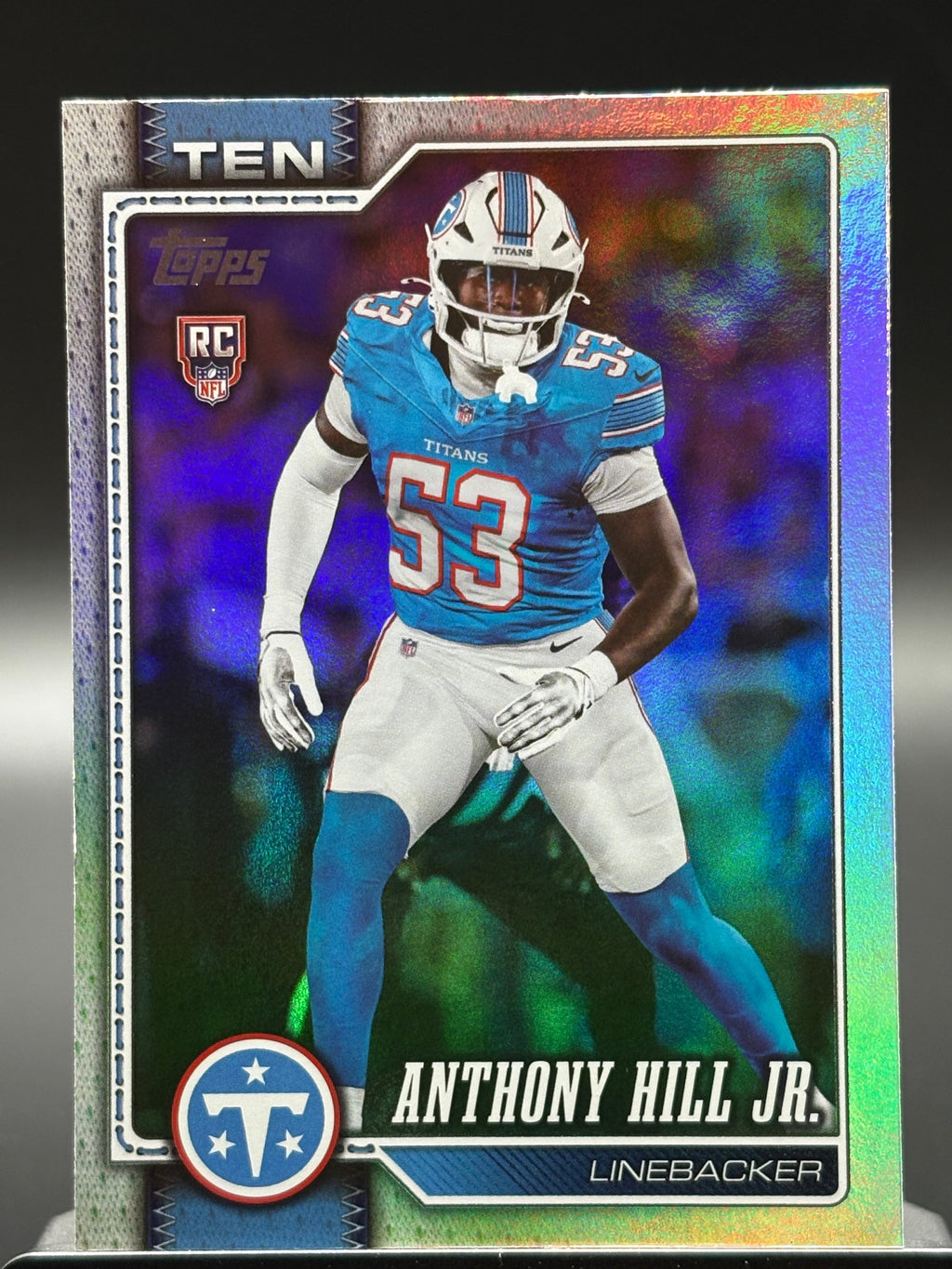 2026 Topps Flagship #389 Anthony Hill Jr. Rainbow Foil