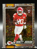 2026 Topps Flagship #313 Emmett Johnson Silver Crackle Foil