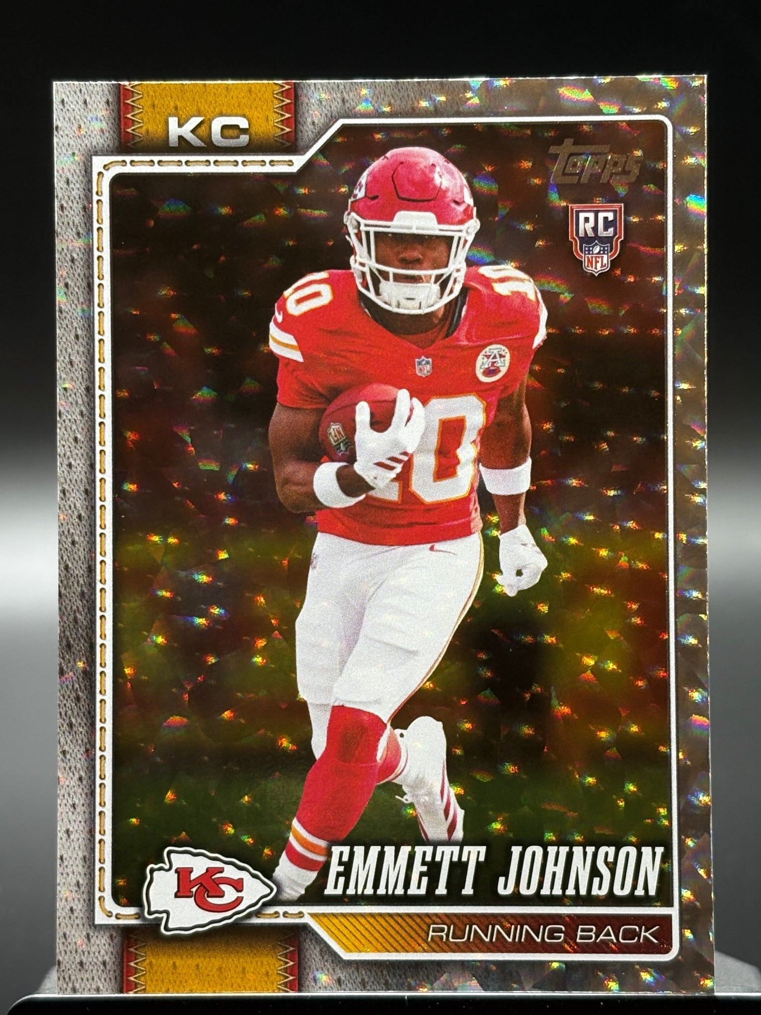 2026 Topps Flagship #313 Emmett Johnson Silver Crackle Foil