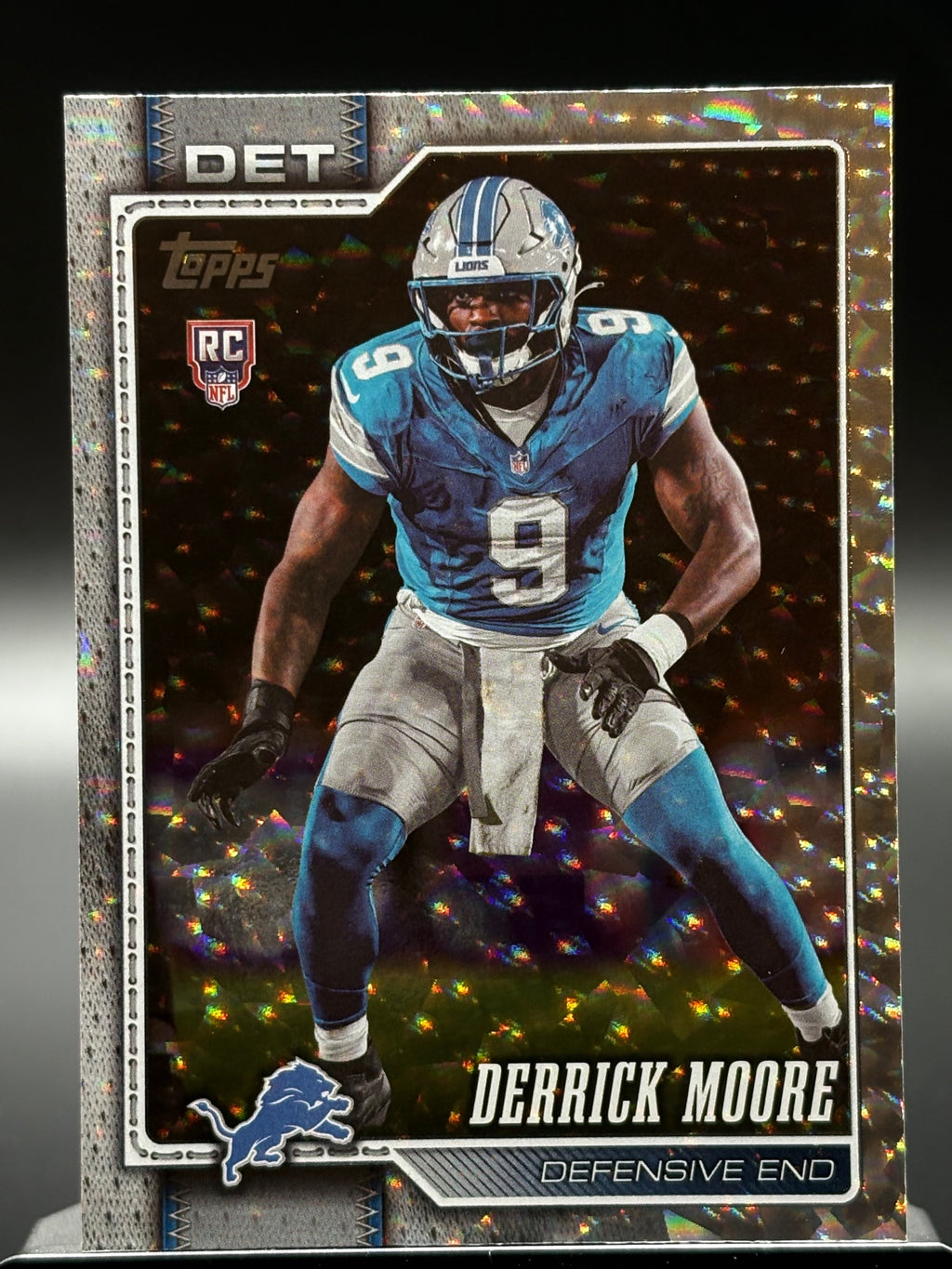 2026 Topps Flagship #317 Derrick Moore Silver Crackle Foil